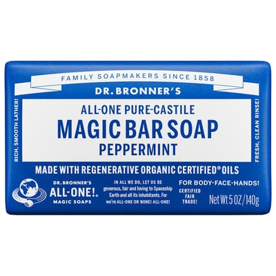 Dr. Bronner's Pure-Castile Bar Soap Peppermint 5 oz