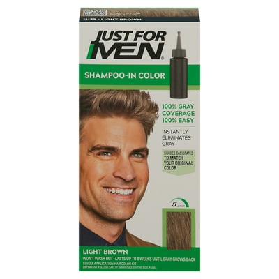 Just For Men Original Formula Hair Color Kit, Light Brown H-25