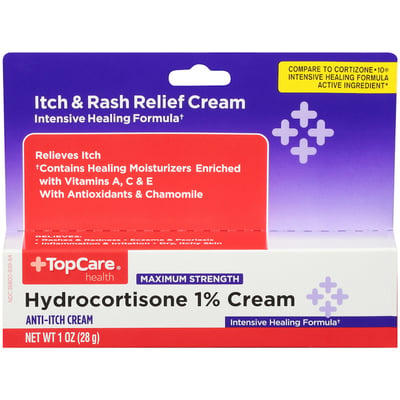 TopCare Hydrocortisone 1% Maximum Strength Cream, 1 oz