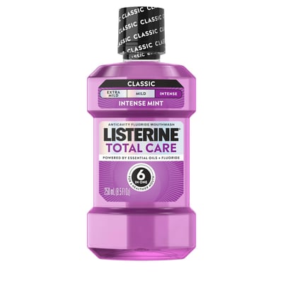 Listerine Mouthwash, Fluoride, Anticavity, Fresh Mint 8.5 Fl Oz