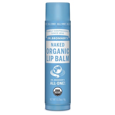 Dr. Bronner's All-One Organic Lip Balm Naked 0.15 Oz