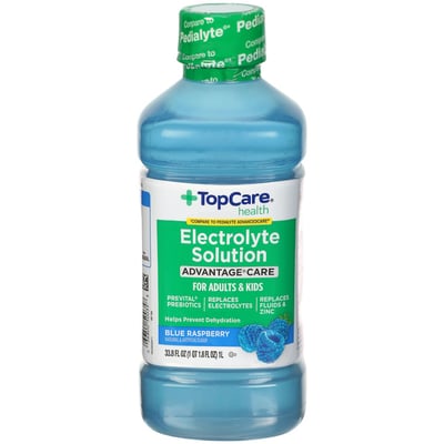 TopCare Electrolyte Solution Blue Raspberry Advantage Care 33.8 fl oz