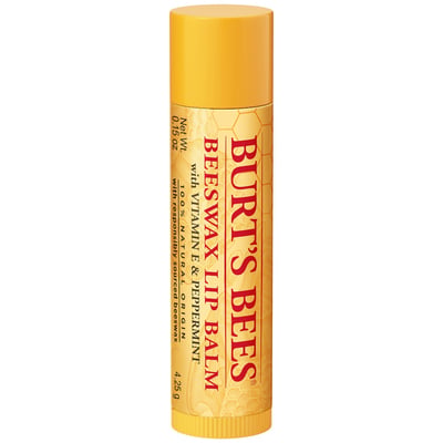 Burt's Bees 100% Natural Origin Moisturizing Lip Balm, Beeswax,1 Tube