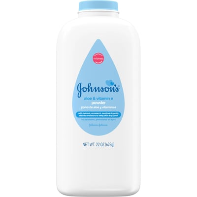 Johnson’s Cornstarch Baby Powder with Aloe & Vitamin E 22 oz