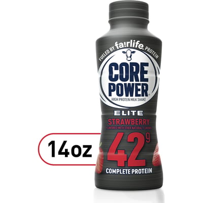 Core Power Elite Strawberry High Protein Shake, 14 fl oz Bottle