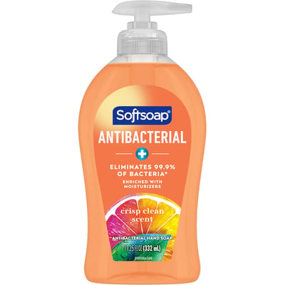 Softsoap Antibacterial Liquid Hand Pump - Crisp Clean, 11.25 Fl Oz