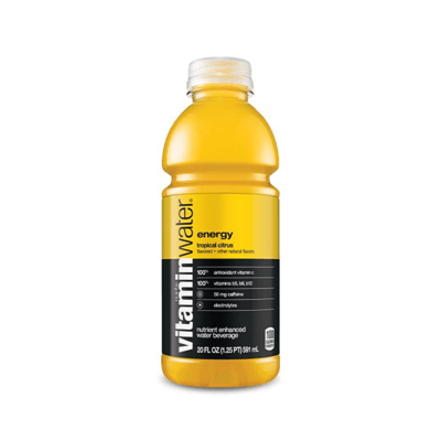Vitaminwater Energy Tropical Citrus Nutrient Enhanced Flavored Beverage, 20 Fl Oz Bottle