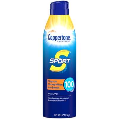 Coppertone Sport Continuous Spray Sunscreen SPF 100 5.5 oz
