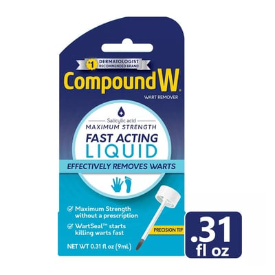 Compound W Maximum Strength Fast Acting Liquid Wart Remover, 0.3 Fl Oz