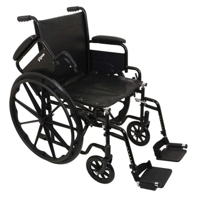 ProBasics Wheelchair 18\" K1/K2 Flip Back Desk Arms And Swingaway Foot Rests