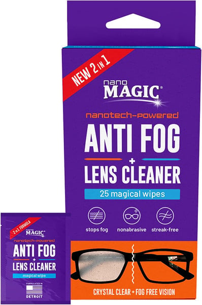 Nano Magic Nm 2 In1 Anti Fog Lens Clnr Wipes