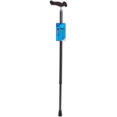 Carex Health Brands Carbon Gray Comfort Grip Walking Cane Aluminum Plastic 37 In Height