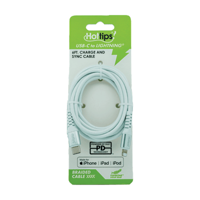 Hottips 6ft Braid Cable Usb C