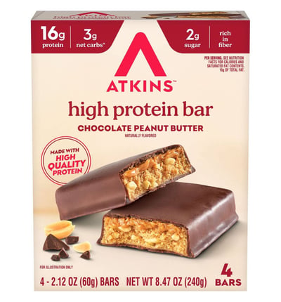 Atkins Chocolate Peanut Butter High Protein Bar