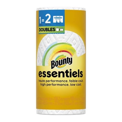 Bounty Essentials Select-A-Size Kitchen Roll Paper Towels, 2-Ply, 108 Sheets/Roll, 24 Rolls/Carton