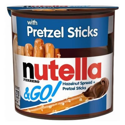 Nutella & Go! Hazelnut Spread & Pretzel Sticks Snack Pack 1.9 oz
