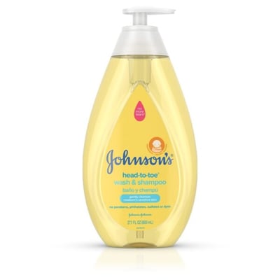 Johnson's Head-To-Toe Gentle Baby Body Wash & Shampoo, 27.1 fl oz