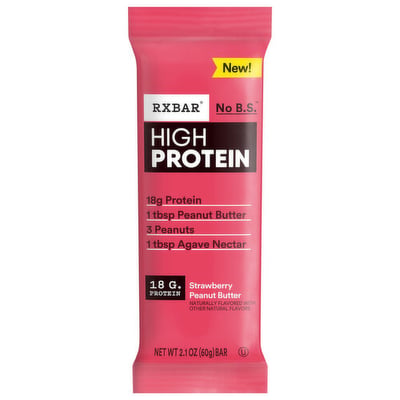 RXBAR Strawberry Peanut Butter High Protein Bar 2.1 oz