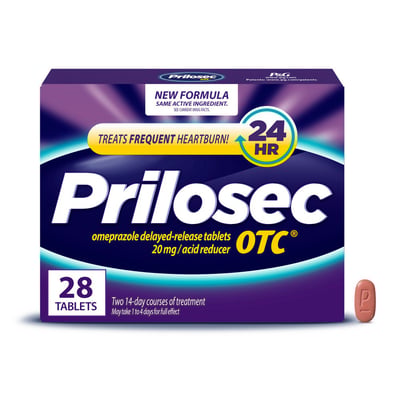 Prilosec OTC Omeprazole Delayed‑Release Acid Reducer, 20 mg, 28 ct