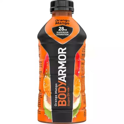 BODYARMOR Orange Mango Sports Drink, 28 fl oz, Bottle