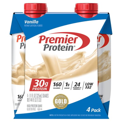 Premier Protein High Shake, Vanilla, 4 Pack