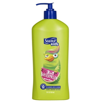 Suave Kids Watermelon Wonder 3-in-1 Shampoo, Conditioner, and Body Wash - 18 fl oz