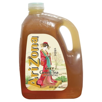 AriZona Zero Calorie Diet Green Tea With Ginseng 1 Gallon BTL