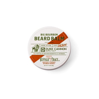 Duke Cannon Supply Co. Beard Balm, Oak Barrel, Big Bourbon 1.6 Oz
