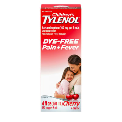 Tylenol Pain + Fever, Cherry Flavor, Children's 4 Fl Oz