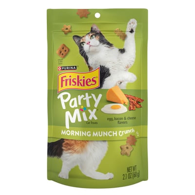 Friskies Made In Usa Facilities Cat Treats, Party Mix Crunch Morning Munch 2.1 Oz