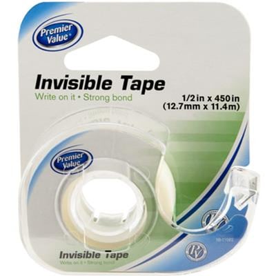 Premier Value Invisible Tape 1/2\" X 450\" - 1ct