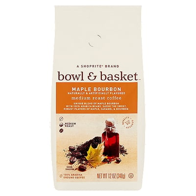 Bowl & Basket Maple Bourbon Light Roast Ground Coffee 12 oz