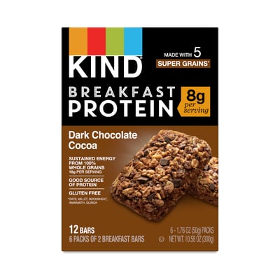 Kind Bars, Dark Chocolate Cocoa, Breakfast Protein