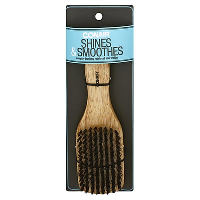 Conair Brush - Wood Club Reinforced Boar Bristles