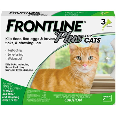 Frontline Plus Flea & Tick Treatment For Cats & Kittens