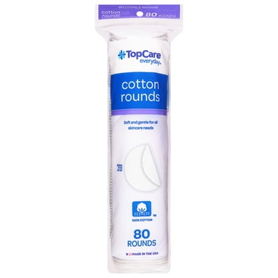 TopCare Everyday Cotton Rounds, 80 ct