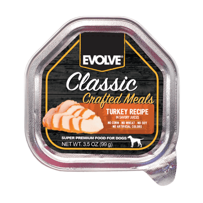 Evolve Classic Turkey Recipe In Savory Juices Crafted Meals 3.5 Oz