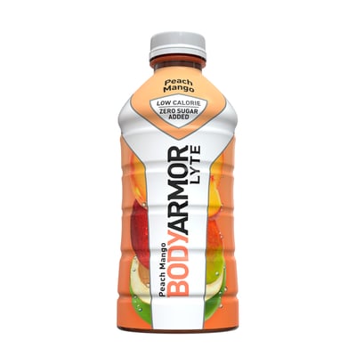 BODYARMOR Lyte Peach Mango Sports Drink, 28 fl oz Bottle