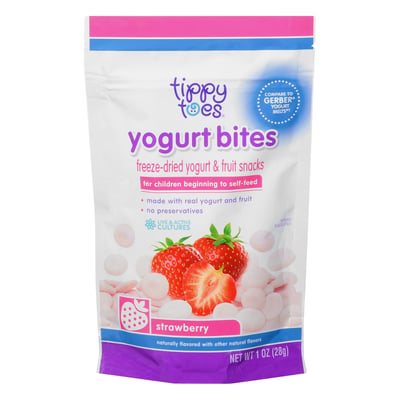 Tippy Toes Strawberry Yogurt Bites 1 oz