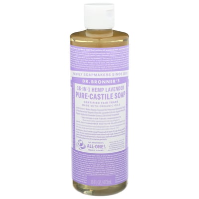 Dr. Bronner's Pure-Castile Liquid Soap Lavender 16 fl oz