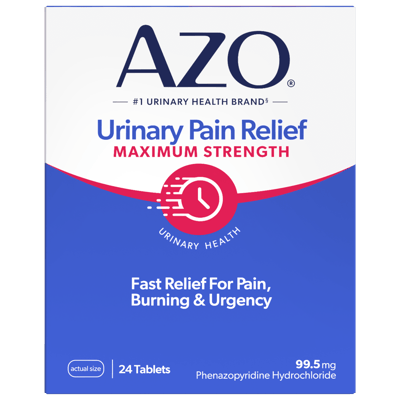 AZO Standard Maximum Strength Urinary Pain Relief Tablets
