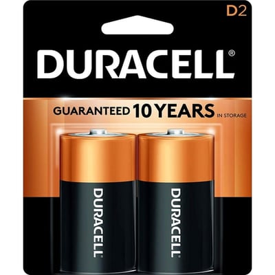 Duracell Batteries MN-1300B2 Alkaline Battery, CopperTop
