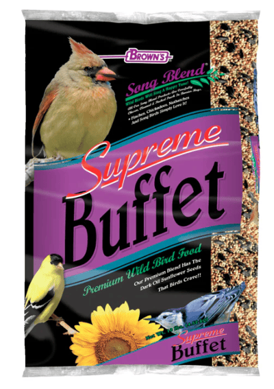 F.M. Brown’s Song Blend Supreme Buffet Premium Wild Bird Food, 10 lb Bag