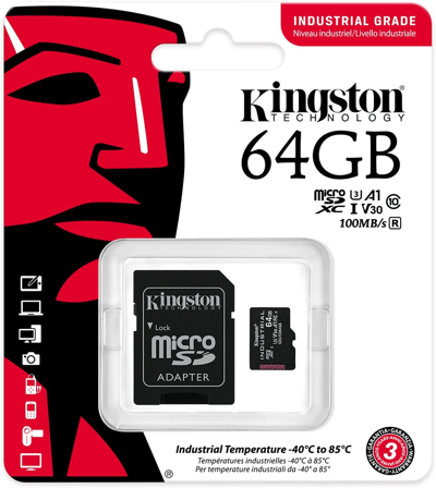 Kingston MicroSD Memory Card Class 10 64GB