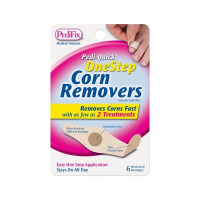 PediFix Pedi-Quick OneStep Corn Removers Medicated Bandages, 6 ct