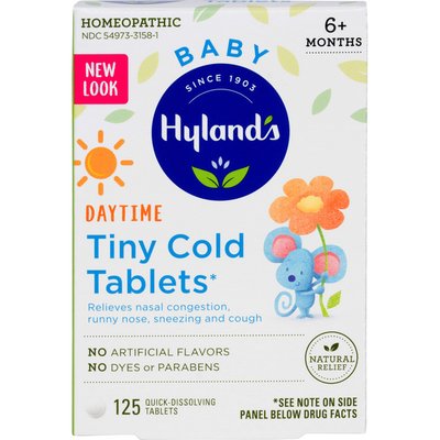 Hyland's Baby Daytime Tiny Cold Tablets, 125 ct