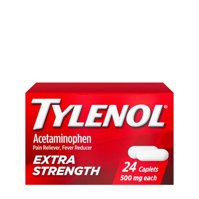 Tylenol Extra Strength Pain Reliever Caplets 500 mg 24 Count