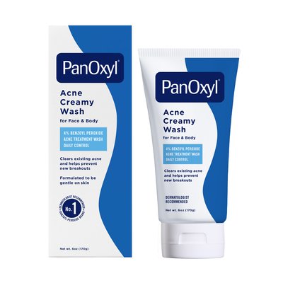 PanOxyl Acne Creamy Wash Benzoyl Peroxide 4% Daily Control
