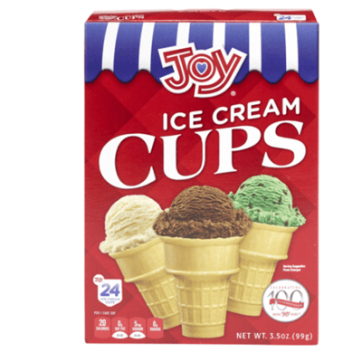 Joy Ice Cream Cups 3.5oz/24ct