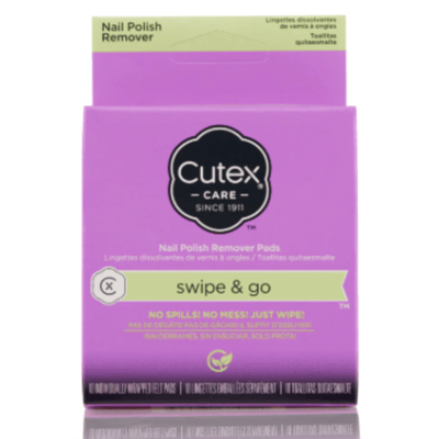 Cutex Care Nail Polish Remover Pads, Swipe & Go